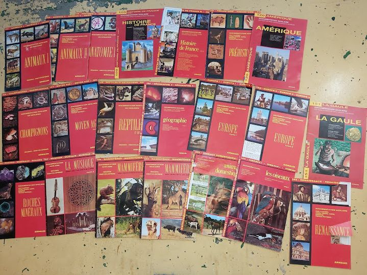 Generations7080's tweet photo. Qui se souvient  des fascicules scolaires Arnaud ?

Ces fascicules étaient une mine d'or pour les élèves dans les années 70 et 80 pour la préparation des exposés ! Cette collection couvrait un large éventail de matières, de l'histoire et la géographie aux sciences naturelles. https://t.co/5WC7ZtTc9a