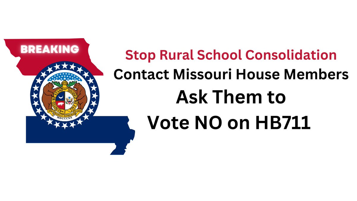 Missouri House will debate (and possibly vote on) HB711 this week. Bill includes Open Enrollment, which will allow students to attend any district, no matter where they live. It's a way to close rural schools without having to vote to close them. It will be close. <a href="/MASALeaders/">MASA Leaders</a>