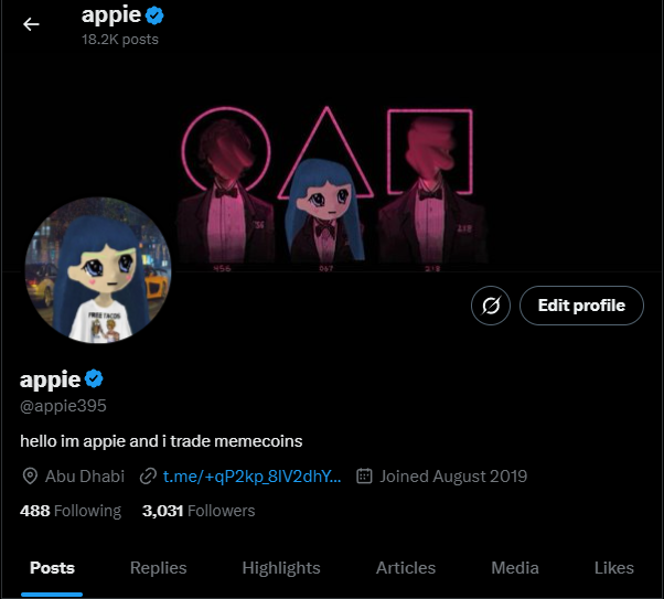appiesol_'s tweet photo. 3 SOL GIVEAWAY BECAUSE I HIT 3K FOLLOWERS

RULES:
1. Follow @appie395 w/notis (proof)

2. LIKE+RT+ @ 2 FRIENDS

3. JOIN My free telegram. (winners will be revealed there) https://t.co/BURcVUC4ua

GOODLUCK🫡 https://t.co/zHDDoK2rIU