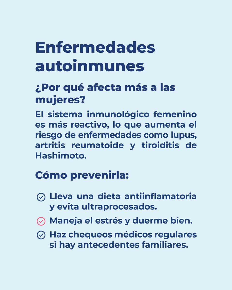 Clinicanace's tweet photo. Enfermedades que afectan más a las mujeres y cómo prevenirlas 🔬🚺

#SaludFemenina #Prevención #CáncerDeMama #Osteoporosis #SaludCardiovascular #EnfermedadesAutoinmunes #DepresiónYAnsiedad #Autocuidado #ChequeosRegulares https://t.co/POsLAr3z9Y