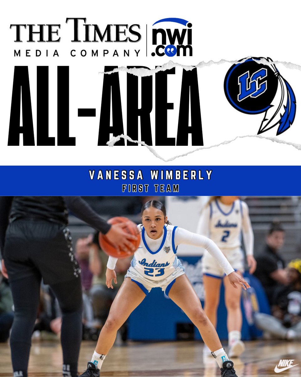 Lake Central Girls’ Basketball (@lakecentralgbb) on Twitter photo 𝓥𝓪𝓷𝓮𝓼𝓼𝓪 𝓦𝓲𝓶𝓫𝓮𝓻𝓵𝔂
2024-25 The Times of Northwest Indiana All-Area
𝗙𝗶𝗿𝘀𝘁 𝗧𝗲𝗮𝗺 𝗔𝗹𝗹-𝗔𝗿𝗲𝗮
🔵⚪️
<a href="/WimberlyVanessa/">Vanessa Wimberly</a> | <a href="/LCIndians/">LC Athletics</a> | <a href="/nwi/">nwi.com</a> | <a href="/DivaCoachAAMU/">Dawn Thornton</a> | <a href="/aamuwbb/">AAMU LADY BULLDOGS</a> 𝓥𝓪𝓷𝓮𝓼𝓼𝓪 𝓦𝓲𝓶𝓫𝓮𝓻𝓵𝔂
2024-25 The Times of Northwest Indiana All-Area
𝗙𝗶𝗿𝘀𝘁 𝗧𝗲𝗮𝗺 𝗔𝗹𝗹-𝗔𝗿𝗲𝗮
🔵⚪️
<a href="/WimberlyVanessa/">Vanessa Wimberly</a> | <a href="/LCIndians/">LC Athletics</a> | <a href="/nwi/">nwi.com</a> | <a href="/DivaCoachAAMU/">Dawn Thornton</a> | <a href="/aamuwbb/">AAMU LADY BULLDOGS</a>
