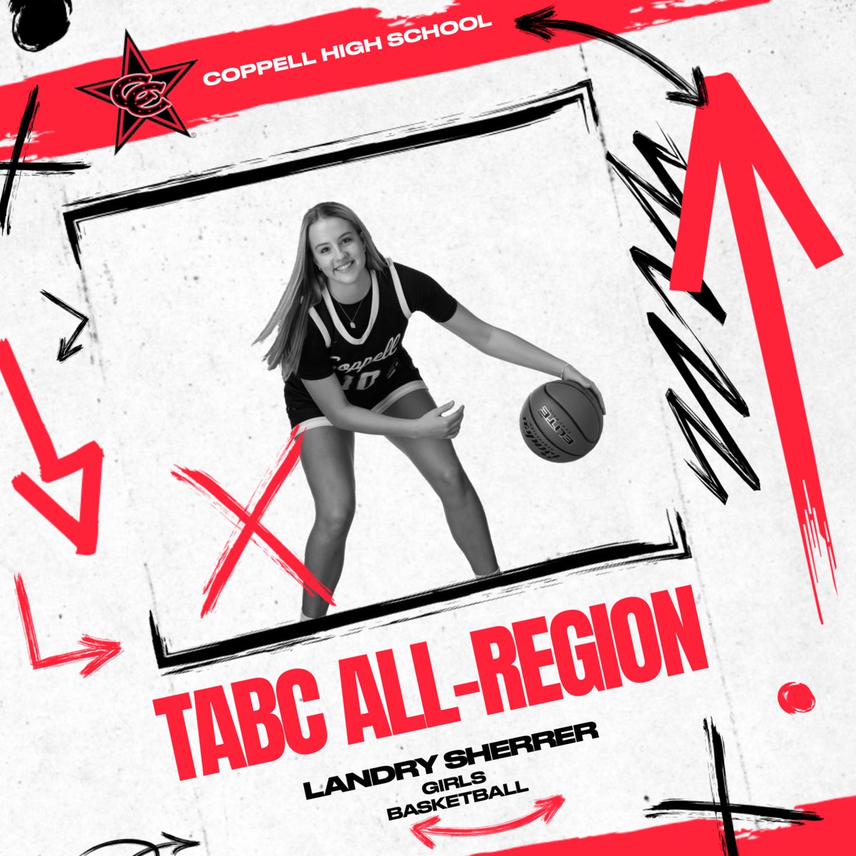 Coppell Cowgirls Basketball (@cowgirlsbball) on Twitter photo Congratulations to <a href="/LandrySherrer/">Landry Sherrer</a> on her TABC All-Region Selection. Well deserved! #CowgirlCulture Congratulations to <a href="/LandrySherrer/">Landry Sherrer</a> on her TABC All-Region Selection. Well deserved! #CowgirlCulture