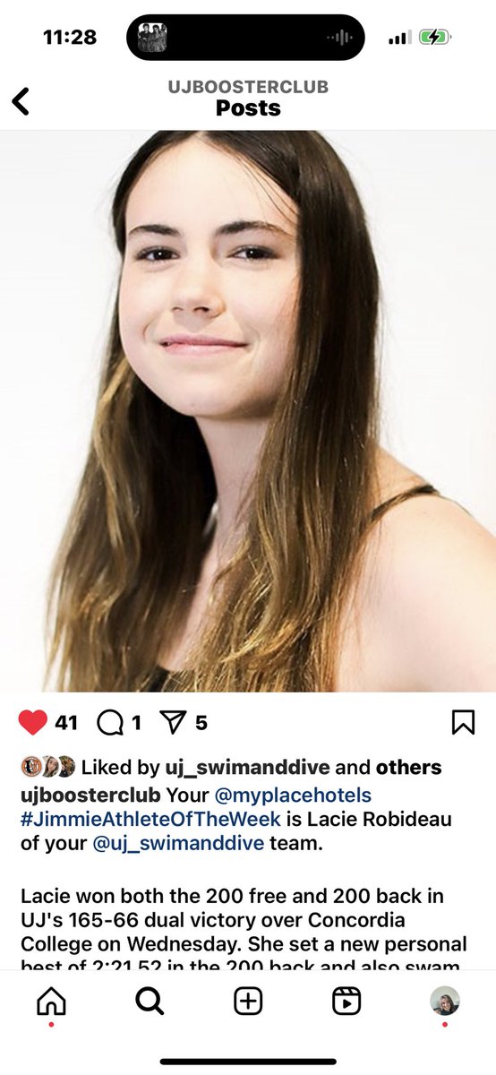 KarriRobideau's tweet photo. I am Super proud of your year my girl. 
Not to mention your first year in the pool. 3 NAIA national cuts, a Freshman record 50 back Top 5 in 100 back (3), 50 back (2) 200 back (2) and 200 free (4) 
As well as you  also won female athlete of the week for the university https://t.co/yjDEu3UpGL