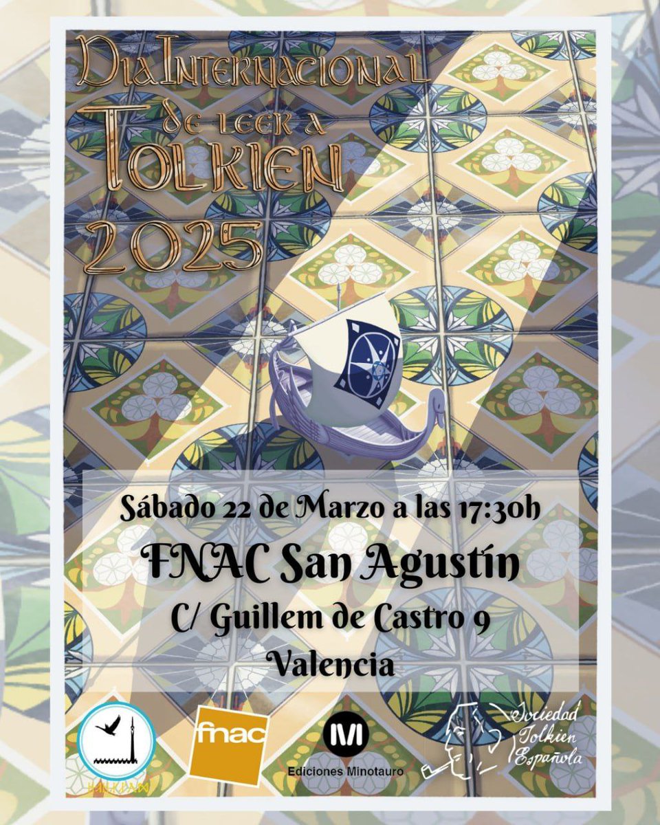 ¡Otro año más, acudimos a la cita del día internacional de leer a #Tolkien! ¡Te esperamos!

#smialste #eventosste #TolkienReadingDay

⬇️⬇️⬇️⬇️