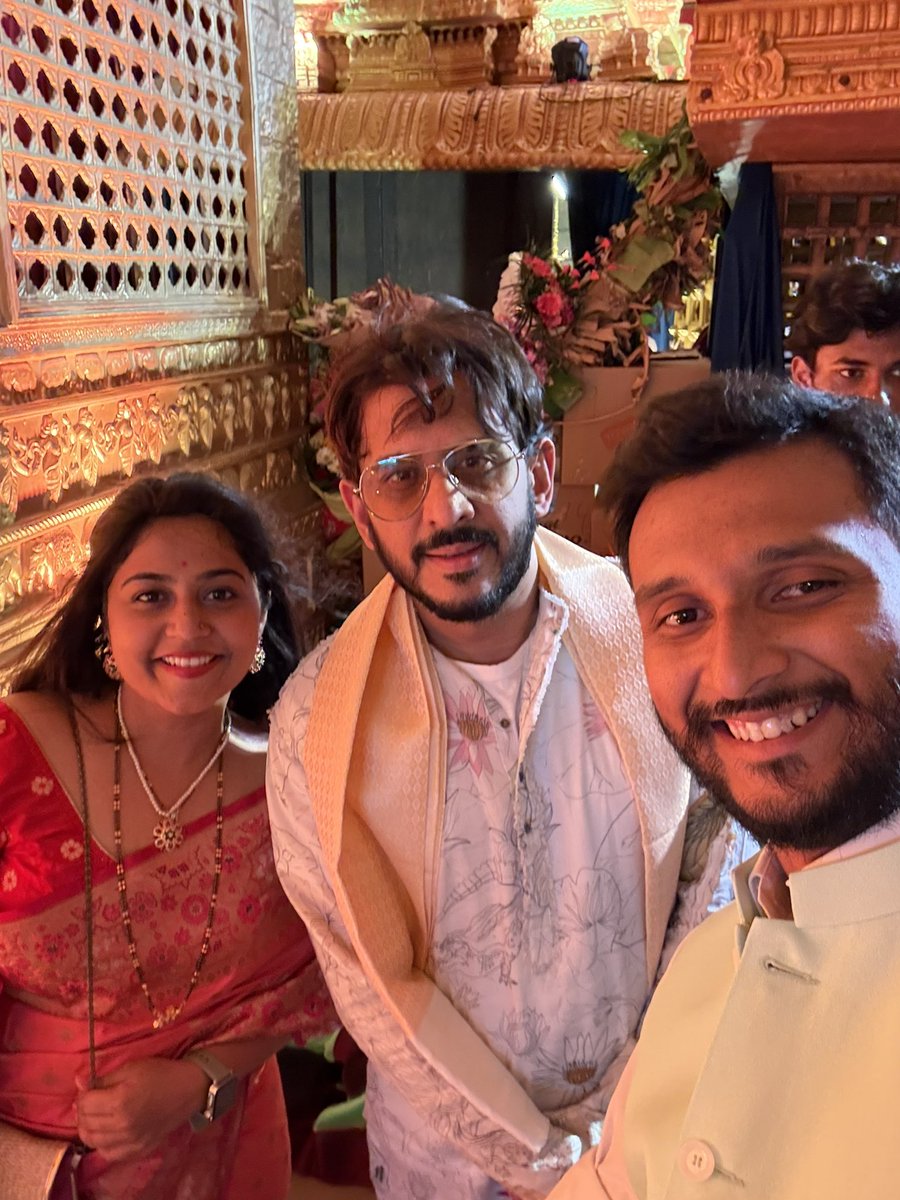 SwaroopaShirke's tweet photo. Heartiest congratulations to our friend @Tejasvi_Surya and @ArtSivasri on beginning this beautiful new chapter of your lives! Wishing you both a lifetime filled with love, joy, and countless beautiful moments together. May your journey ahead be everything you've dreamed. https://t.co/mvxljWQXL0