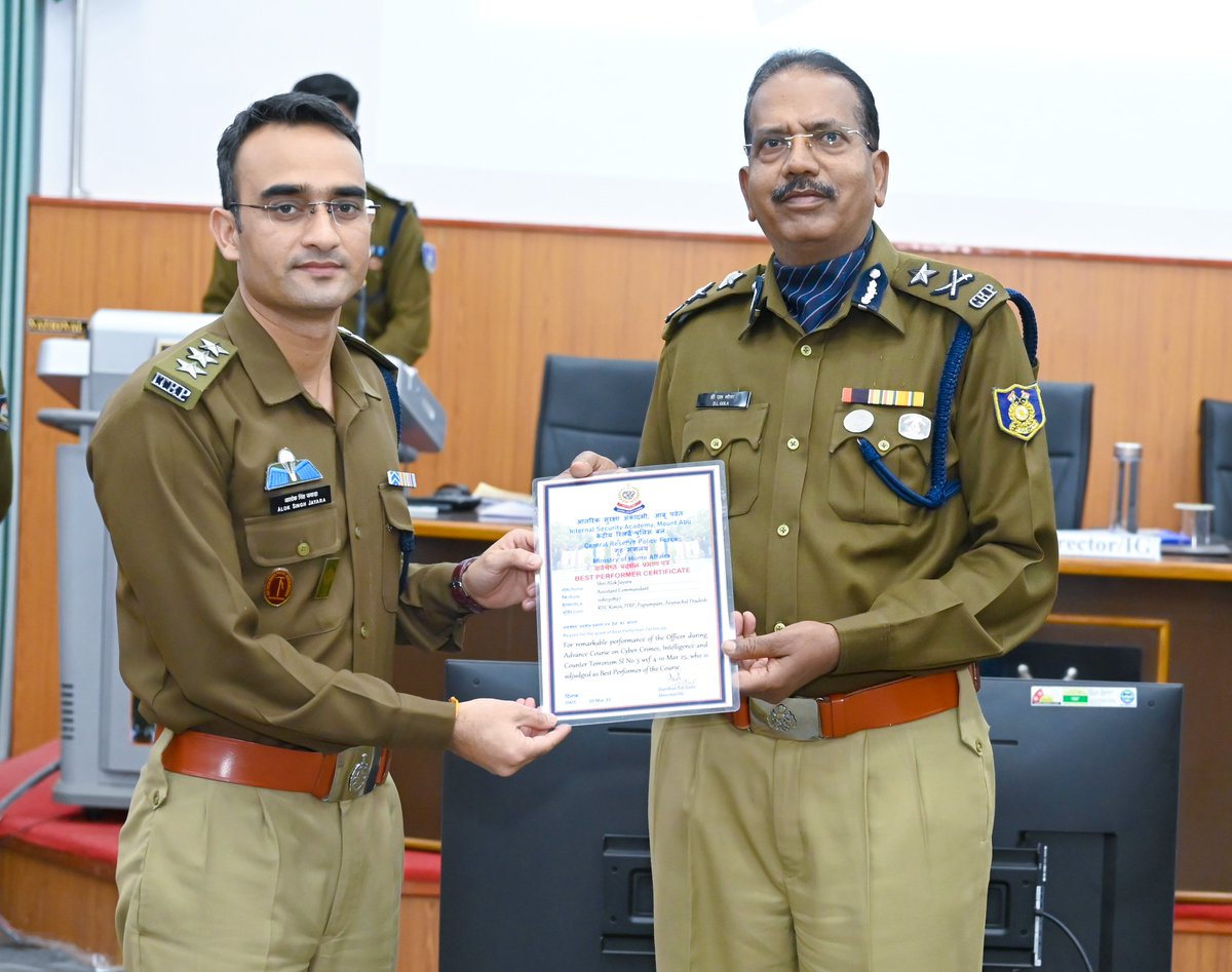 Internal Security Academy (ISA), Mount Abu tweet media