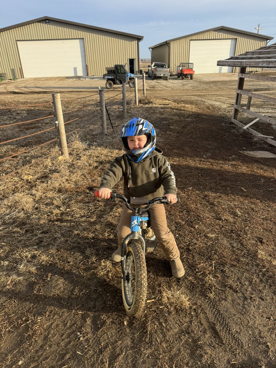 #Noah is really into farming right now. I’m not sure who’s going to be more sad for full days of school. Him or me. #FarmLife