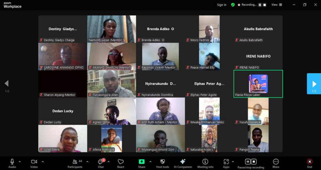 Unlocking the online potential through the power of blogging 🔥 Facilitated by Destiny Gladys Chaiga a mentor at IYPMP, a poet and founder of Hatma foundation. Key take away:why and who paradigms that is to improve networking, creating awareness and considering the audience🔥🔥🔥