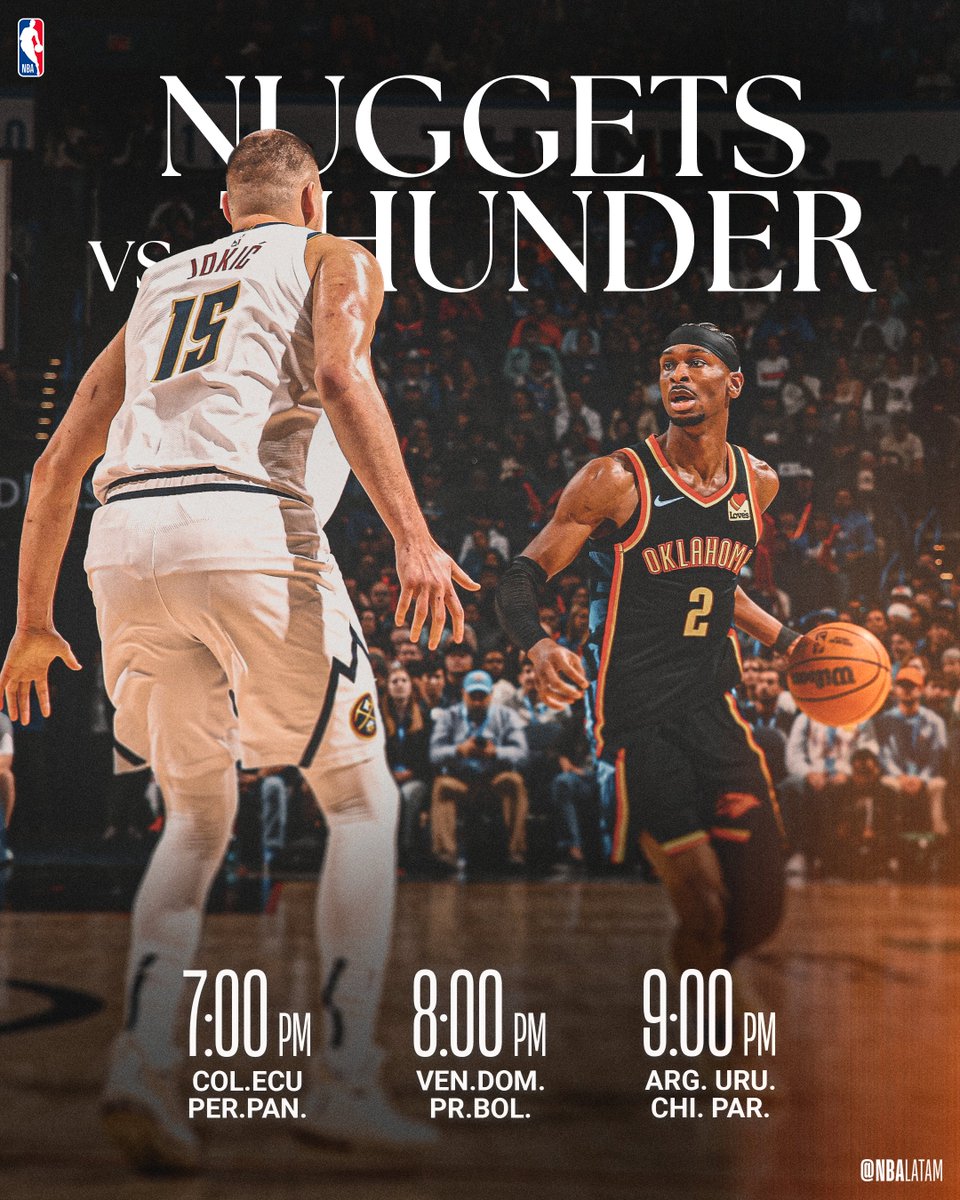 NBALatam's tweet image. Jugaron este domingo. Juegan hoy nuevamente 😍

SHAI vs JOKER

¿Quién ganará esta vez?

#NBAApp -&amp;gt; bit.ly/3EQHFTg