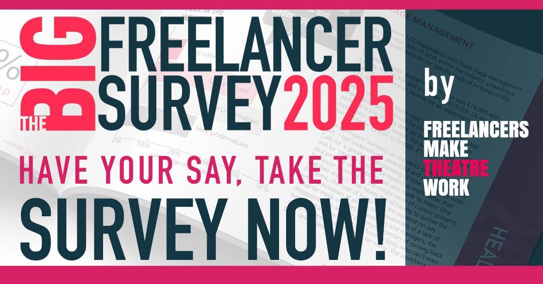 Freelance in the arts? This is for you.

🎭 On stage or backstage
🎶 Opera, dance, touring, circus
🎨 Design, tech, live events &amp; more

We need your voice in The Big Freelancer Survey.

📝 Take part now: 👉 buff.ly/b6cekkK

#BigFreelancerSurvey #Freelancers