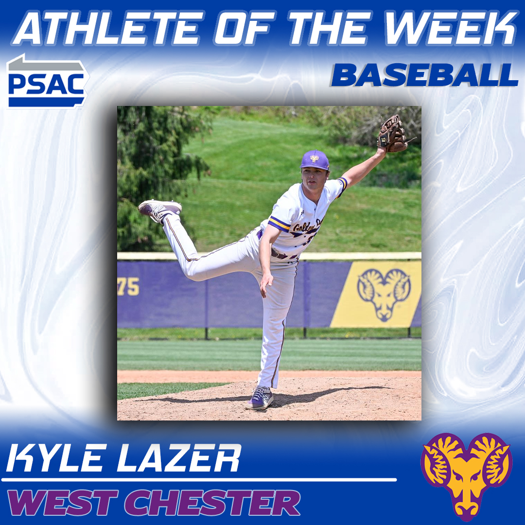 BASEBALL: Our fourth #PSACBASE Athletes of the Week for 2025!

WEST
Athlete: Wes Parker, <a href="/GUKnights/">Gannon Athletics</a> 
Pitcher: Jackson Miller, <a href="/calvulcans/">California (PA) Vulcan Athletics</a> 
EAST
Athlete: Matthew Williams, <a href="/VilleMarauders/">Millersville Marauders</a> 
Pitcher: Kyle Lazer, <a href="/WCUAthletics/">West Chester Golden Rams</a> 

🔗tinyurl.com/22reufnd
#PSACProud
