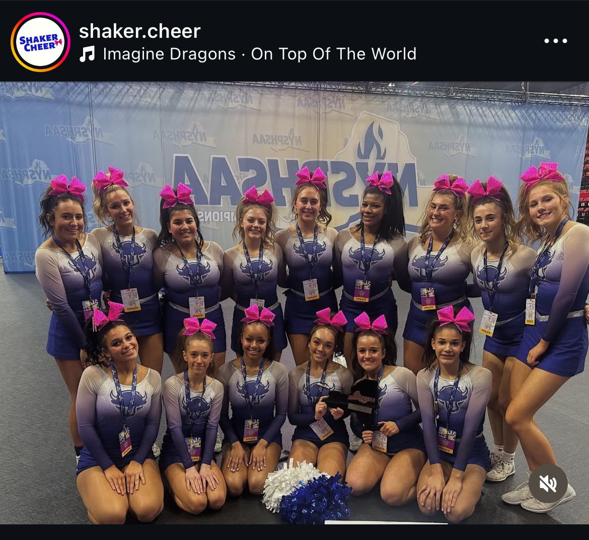 Congrats to <a href="/ShakerVarCheer/">Shaker Varsity Cheer</a> on the great performance at states!! Also, for an incredible 6th consecutive sectional championship!!
