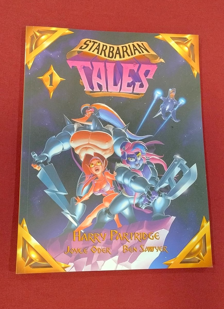 fddnm's tweet photo. Happy to finally have Starbarian Tales from @HappyHarryToons!!  It looks fantastic, and you can't go wrong with Starbarians! Thanks Harry! https://t.co/o9mXkePfIu
