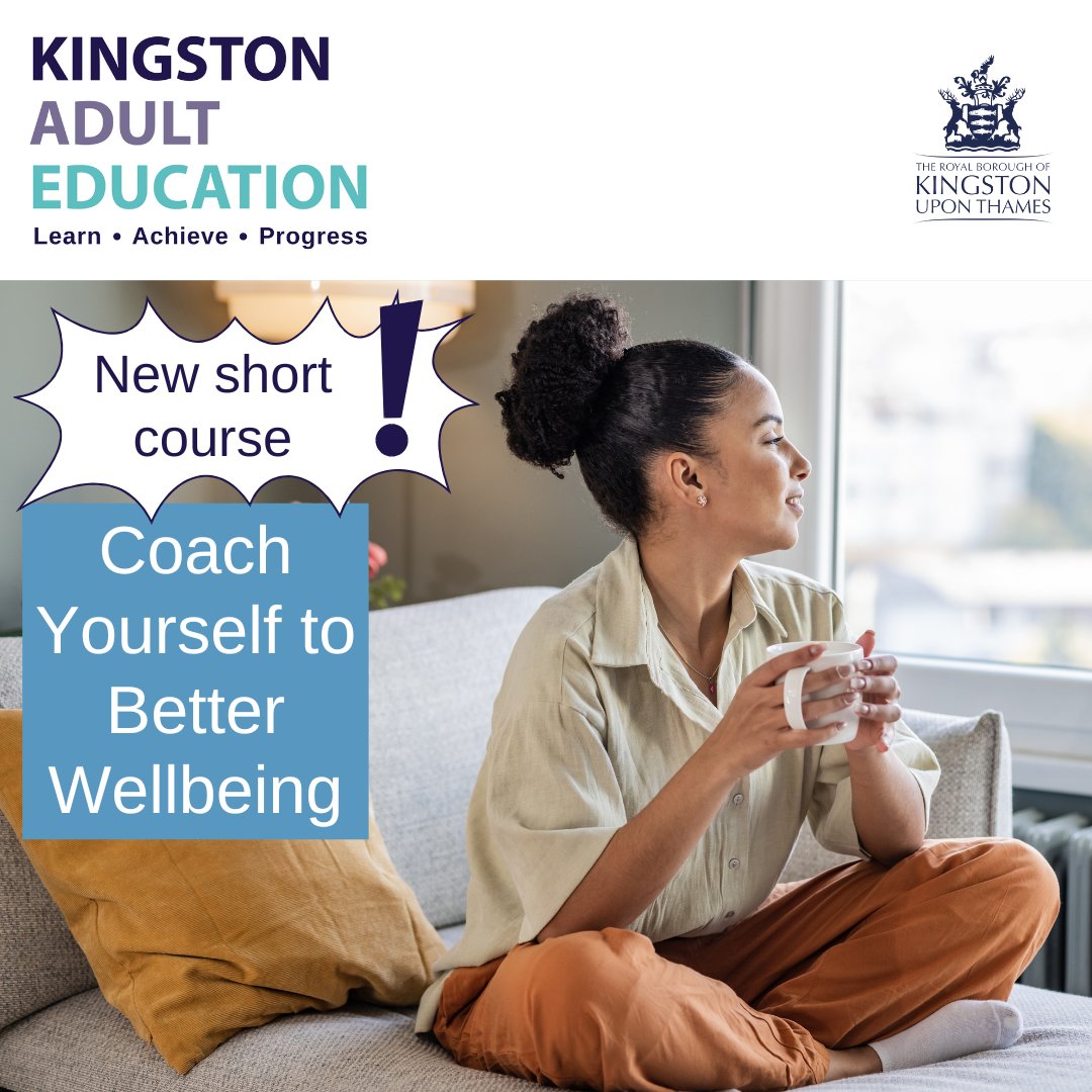 Ready to feel more in control of your life? Join our 4-wk online course! Learn a powerful coaching technique to boost your happiness &amp; implement at least one positive change in your life. Tues 29/4 - 20/5 from 10:00-12:00. FREE to eligible learners. Info: bit.ly/KAE-Wellbeing