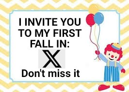 MartinNeriF's tweet photo. @elonmusk After the fall in 𝕏 I came up with the idea of making this invitation meme 𝕏D https://t.co/pbzzjuEyJh