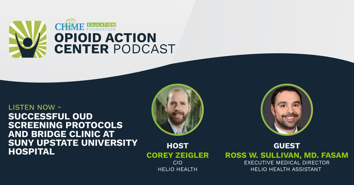 🩺 Tackling OUD with #HealthcareIT Innovation! Join Corey Zeigler and Dr. Ross Sullivan, MD on our latest podcast as they unveil a powerful program addressing OUD at SUNY Upstate.  🎧 loom.ly/zbLmHfY #HealthcareIT #OpioidCrisis #AddictionMedicine