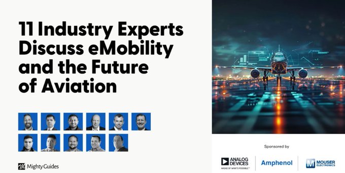 Mighty Guides, Inc. (@mighty_guides) on Twitter photo The aviation industry is experiencing an unprecedented transformation. 11 experts explore the critical role of advanced connectivity and semiconductor devices in enabling this evolution <a href="/amphenol/">Amphenol Corporation</a> <a href="/MouserElec/">Mouser Electronics</a> <a href="/ADI_News/">Analog Devices, Inc.</a>
resources.mouser.com/manufacturer-e⦠The aviation industry is experiencing an unprecedented transformation. 11 experts explore the critical role of advanced connectivity and semiconductor devices in enabling this evolution <a href="/amphenol/">Amphenol Corporation</a> <a href="/MouserElec/">Mouser Electronics</a> <a href="/ADI_News/">Analog Devices, Inc.</a>
resources.mouser.com/manufacturer-eā¦