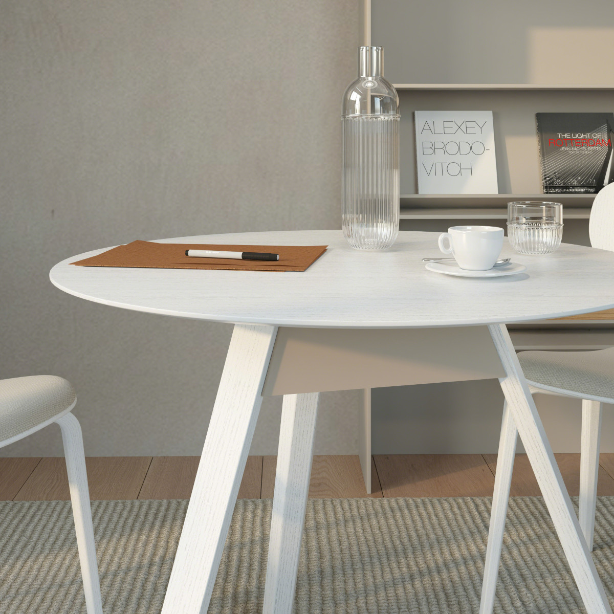 Effortless elegance. ✨ The Trivio Table by <a href="/viccarbe/">Viccarbe</a>, designed by Jasper Morrison, blends clean lines, solid oak legs, and a striking centerpiece for a timeless look bit.ly/4hz135w 

#Viccarbe #TrivioTable #JasperMorrison #DesignInspiration #ModernSpaces