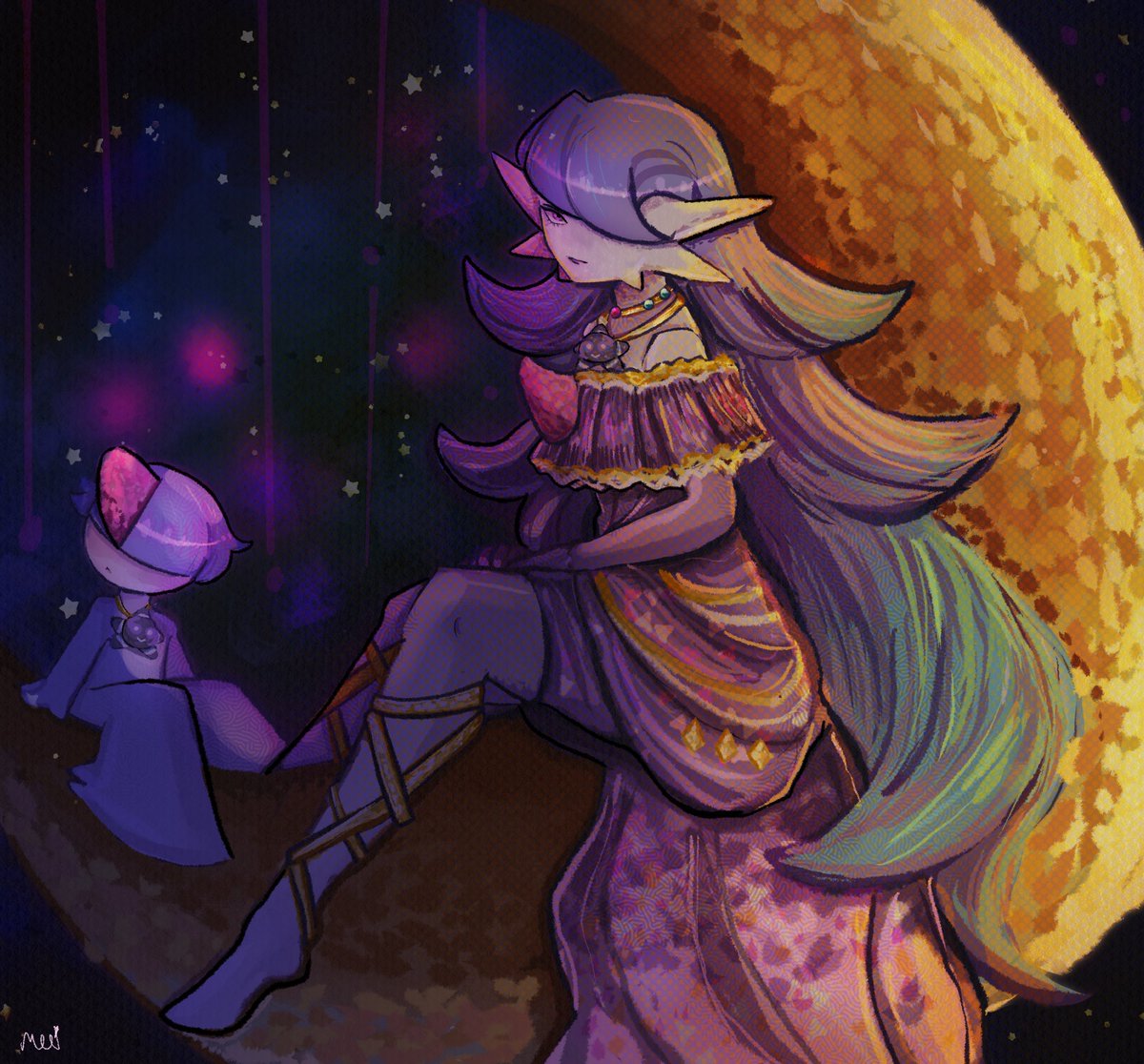 Glam_Mars's tweet image. Kiara time :DD This is an older oc drawing I did while on Hiatus, Hope yall enjoy :3 💜🌙
#Gardevoir #ralts #Pokemon