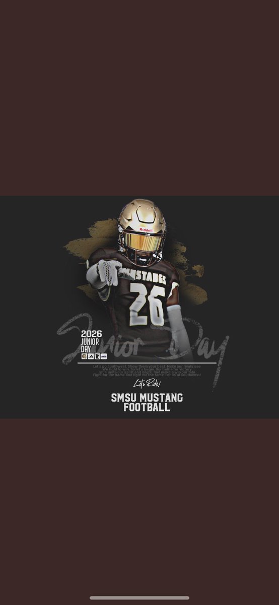 Thanks for the invite <a href="/SMSUfootball/">SMSU Football</a>