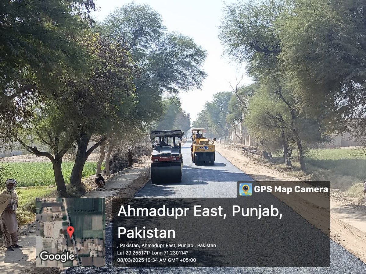 developingpak's tweet photo. #سڑکیں_بحال_پنجاب_خوشحال
Under Chief Minister Roads Restoration Program, Construction of Carpet Road #AhmedpurEast to #Jhangra in District #Bahawalpur
#developinginfrastructure #RoadsRestorationProgram #developingpunjab #Punjab #Pakistan 🇵🇰🇵🇰 https://t.co/kRPjcnjo4C