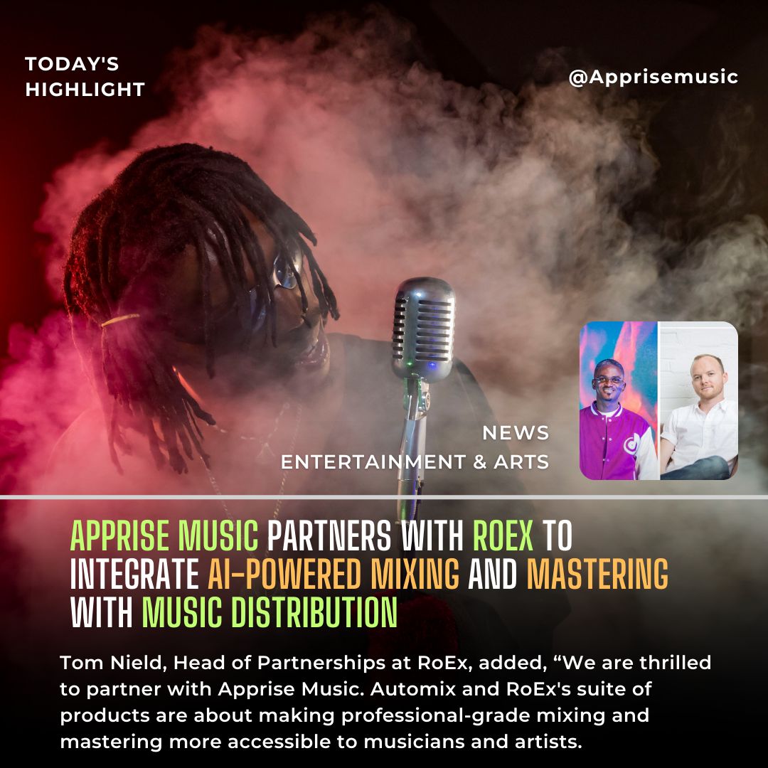 Last week, we introduced you to RoEx, the AI platform revolutionizing the way producers and engineers approach mixing. 

Claim your discount here:
buff.ly/XfiTdX3

#MusicProduction #Mixing #AIMixing #RoEx #AppriseMusic #MusicTech #Producers #AudioEngineers <a href="/roexaudio/">RoEx</a>