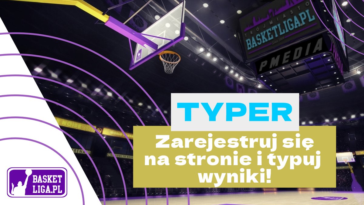 BasketLigaPL's tweet photo. Zawodnicy i kibice #basketligapl od nowego sezonu zyskają możliwość typowania wyników meczów! To świetna okazja, by sprawdzić swoją wiedzę o lidze i przewidzieć rezultaty spotkań. Dołącz do zabawy i rywalizuj z innymi: https://t.co/LW49faygKV

Najlepsi typerzy otrzymają nagrody! https://t.co/E118xcYj8o