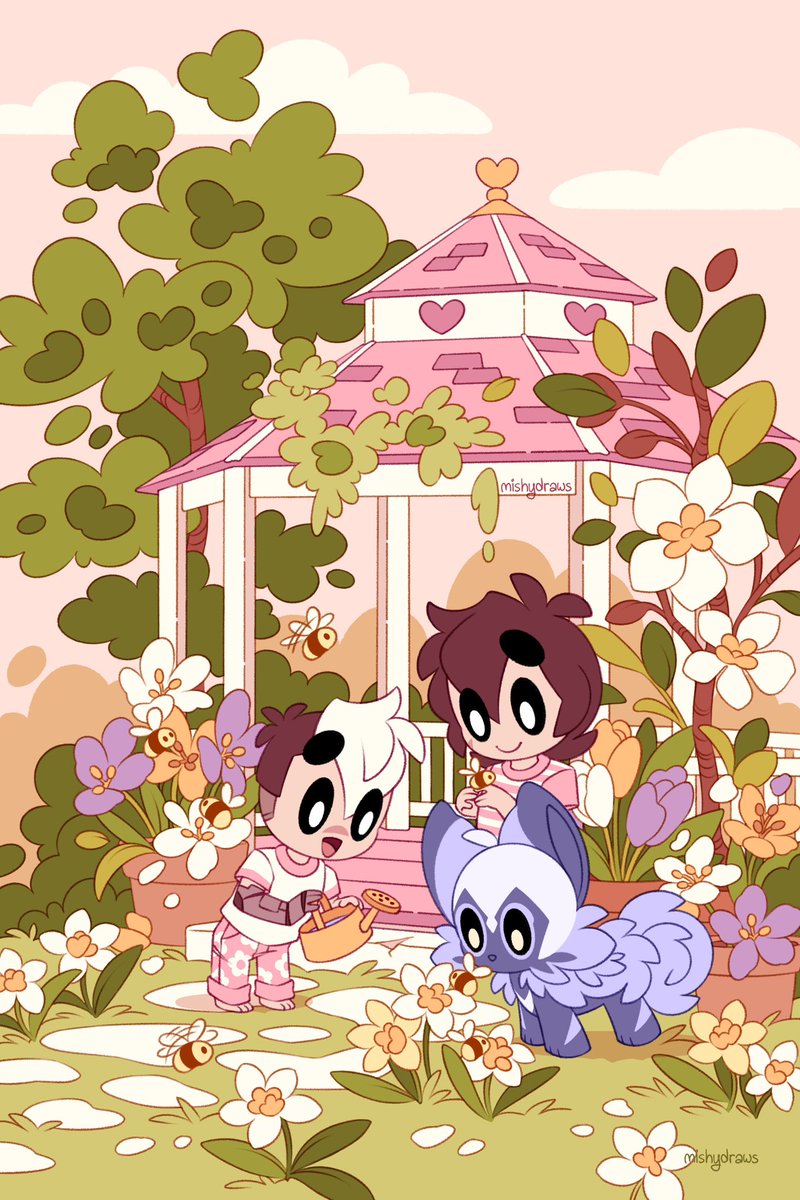 Getting friendly with the bees again 🐝🌼🌿 

#sheith #illustration