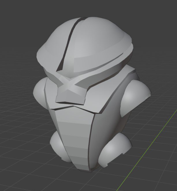 jinkimu's tweet photo. 今度はコイツを作り始めました。 #blender #b3d #acguy #アッガイ https://t.co/Qhw58ngGwP