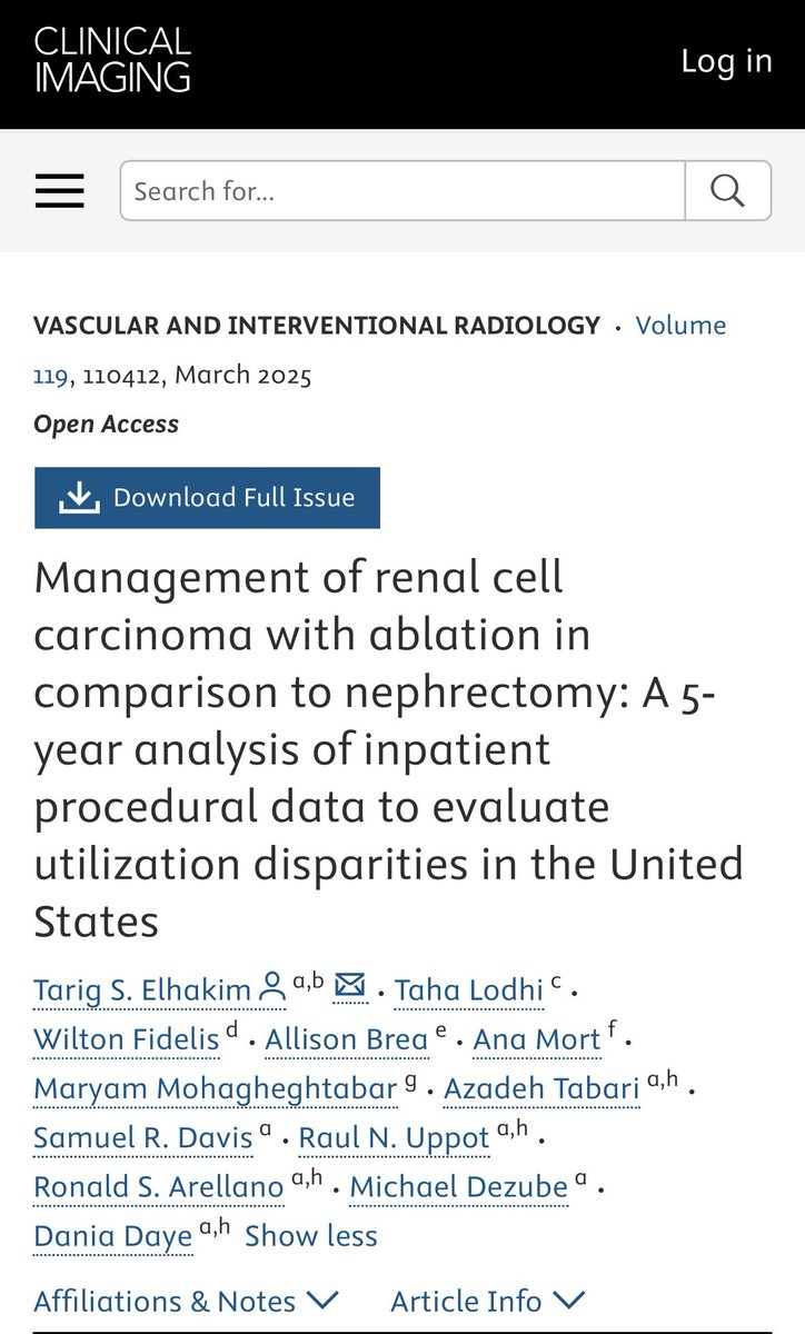 New in this month’s issue <a href="/CI_Journal/">Clinical Imaging</a> 
Excited to continue collaborating with this team. doi.org/10.1016/j.clin…