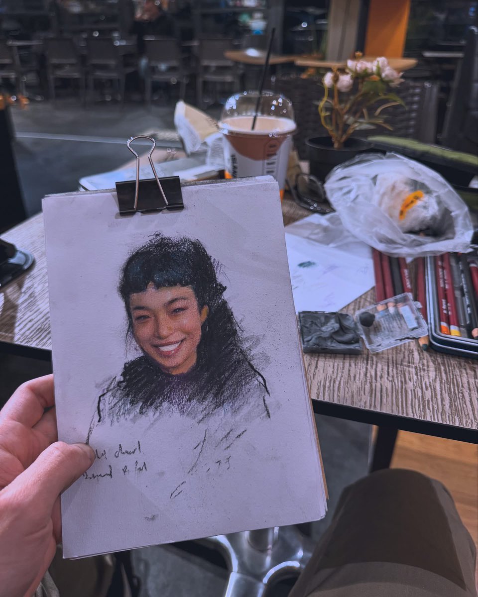 johnfenerov's tweet photo. I did a charcoal and pastel thingy https://t.co/JoVIaZw4LT