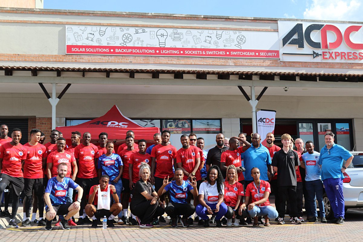 Siwelele_FC's tweet photo. Thank you, @ACDCExpress! 🙌
Thankful for the energetic welcome and the incredible support. We appreciate you! Here’s to growing together! 💙⚡
#MatsatsantsaUnified | #EverythingElectrical https://t.co/PdktvxWynv