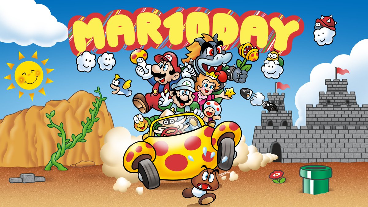 DocShoddy's tweet image. Happy #MAR10Day! Enjoy this classic poster of Mario's Great Adventure, recreated from the ground up🍄