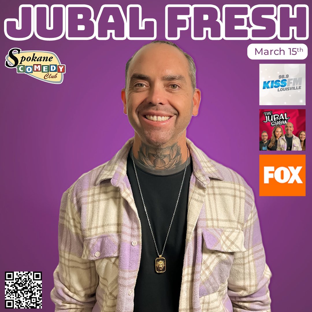 We are so excited for Jubal Fresh live in Spokane this Saturday March 15th ! Who’s got their tickets??