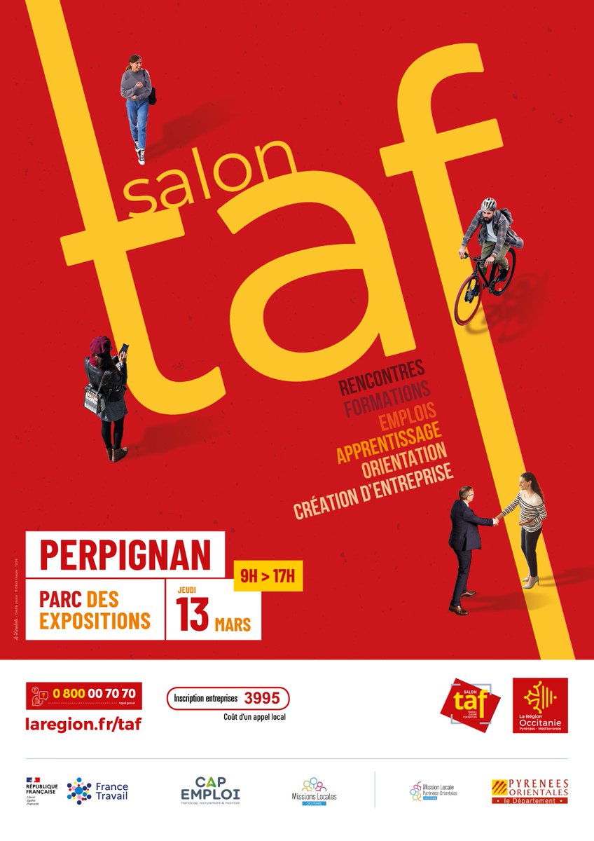 [#RECRUTEMENT]

En recherche d'emploi ou de #stage ?
#Windelo sera présent Jeudi 13 mars au #salonTAF Travail Avenir #Formation organisé par la #RégionOccitanie.
Retrouvez Priscilla de 9h à 17h pour découvrir nos métiers et nos offres.
f.mtr.cool/lpiwxvuwsx

#windelocatamaran