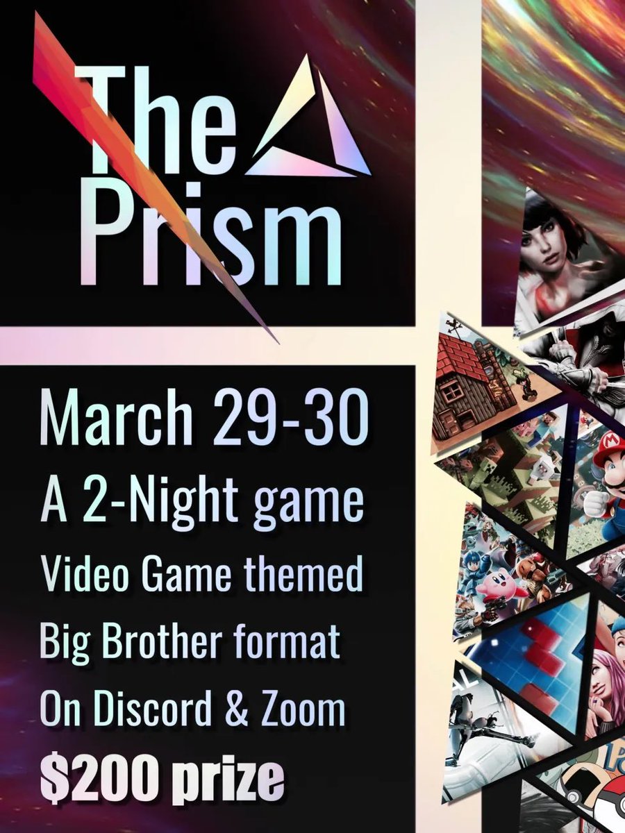 ThePrismOrg's tweet photo. Apps are filling up, but we need a few more gamers to round out our cast! 👾

Apps close in about 2 weeks, which is also when invites will go out! Apply and take a shot at $200 while you can! 🎮✨

Application:https://t.co/EuuZK9F5xJ

Server: https://t.co/BM6YGcYhyO https://t.co/CY0wLBMSlb