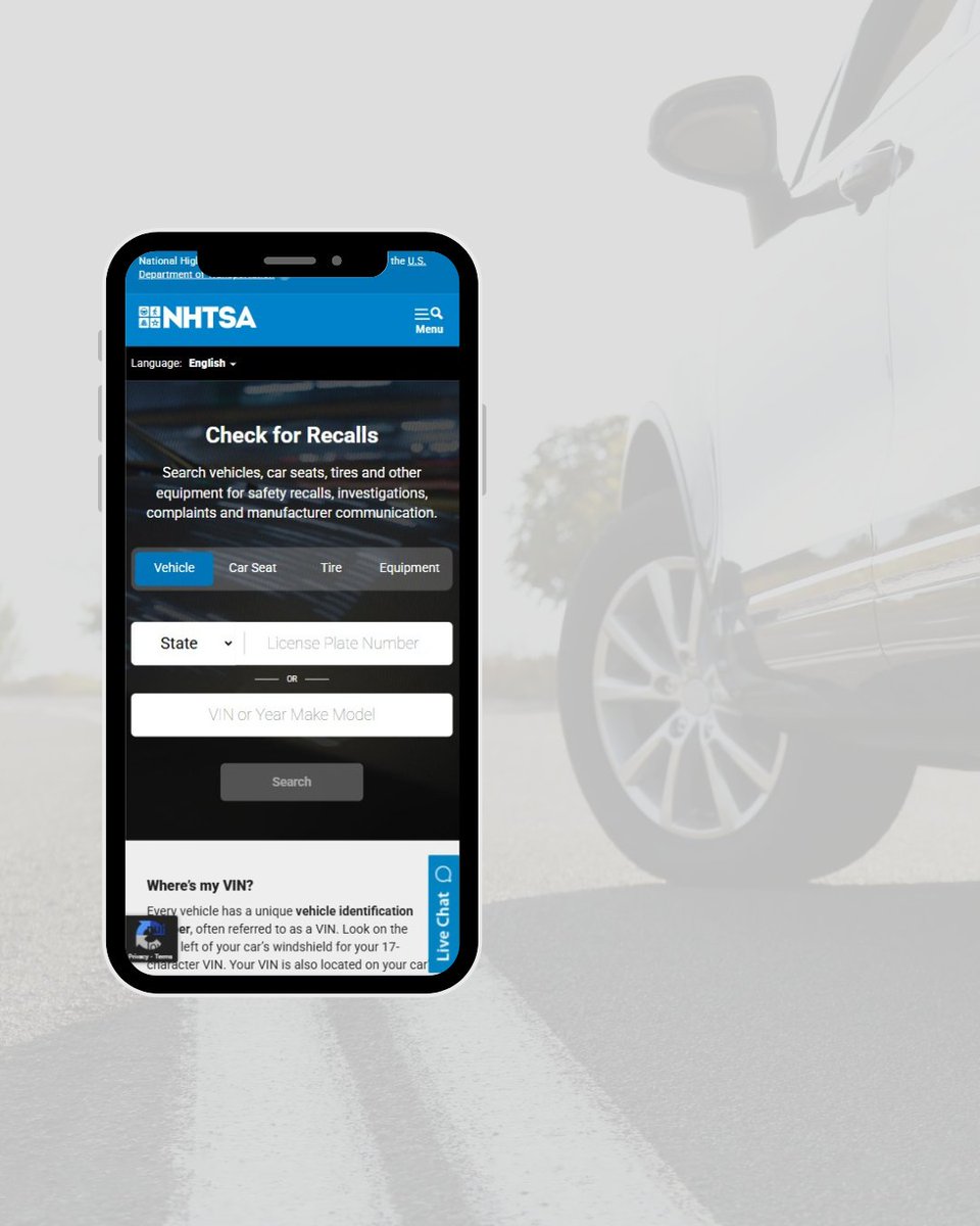 NHTSAgov's tweet photo. Safety first. ✔️ Stop and check for recalls. 🚘🔧

Click here to get started: https://t.co/9br2J1tEoj https://t.co/cZlB3XqhXA