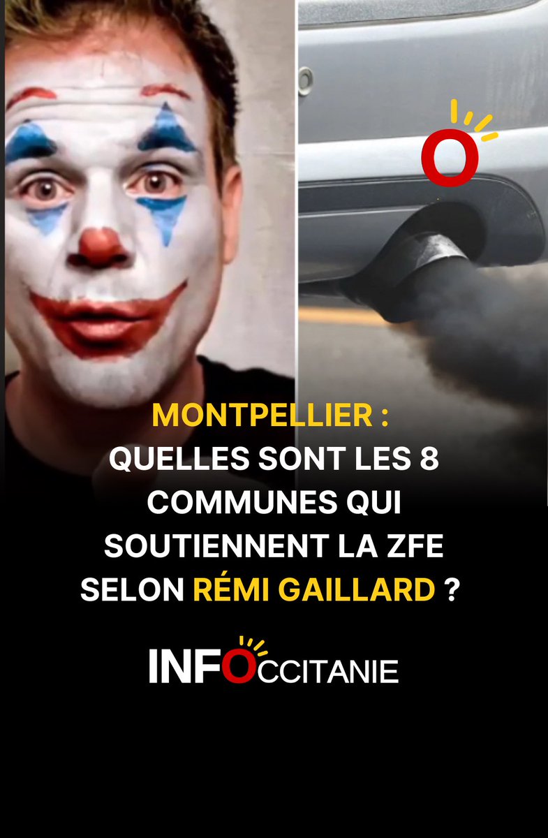 #Montpellier Métropole : quelles sont les 8 communes qui soutiennent la #ZFE ? Les révélations de Rémi Gaillard ! Notre article à lire ici ⤵️ infoccitanie.fr/montpellier-ce…