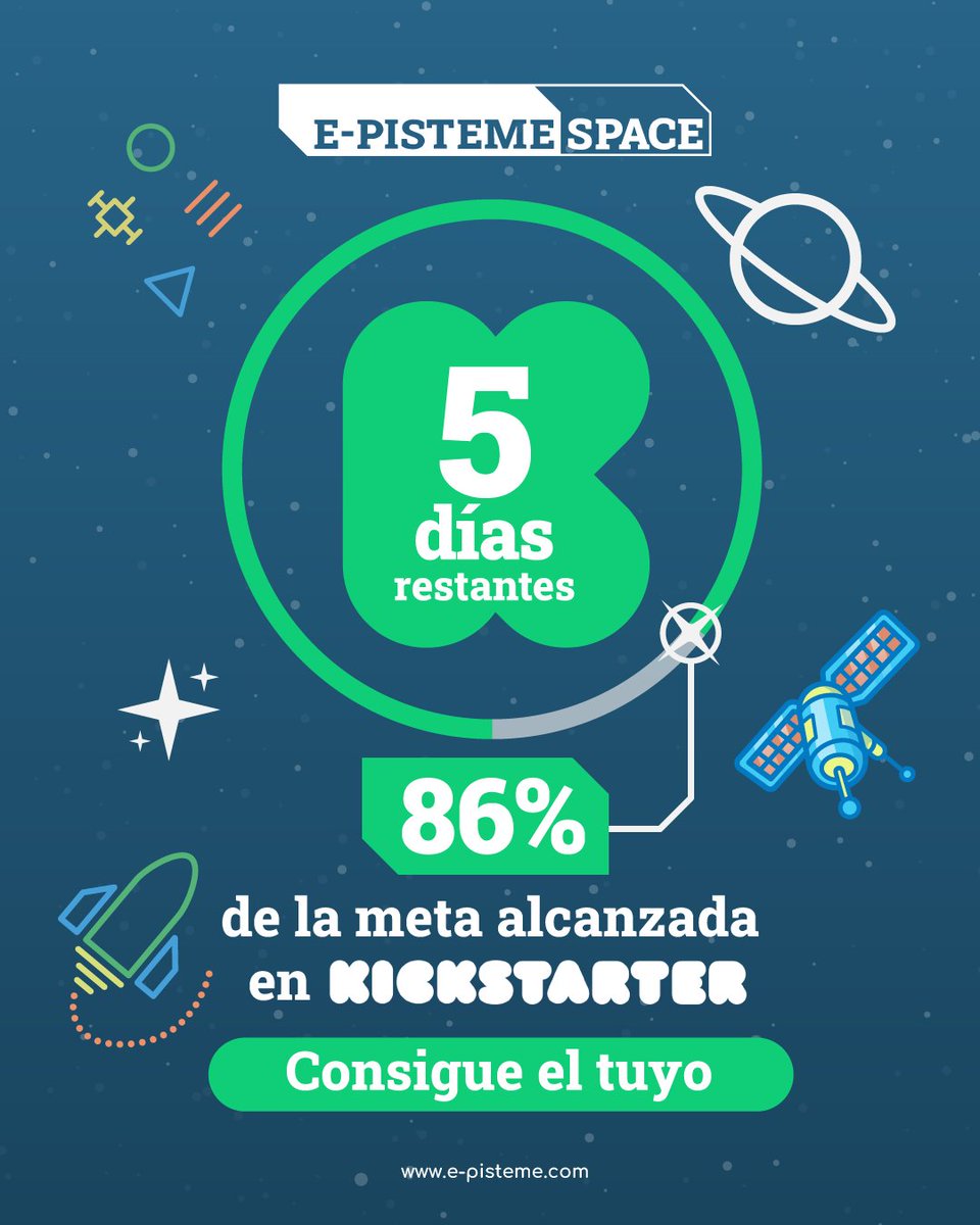📢 ¡Últimos 5 días para conseguir tu E-Tellurion con descuento! 🚀

La campaña de <a href="/Kickstarter/">Kickstarter</a> está por terminar ⏳ ¡Después del 14 solo estará a precio completo! No dejes pasar esta oportunidad de explorar el cosmos desde casa 🌍✨

🔗 Consigue el tuyo en kickstarter.com/projects/16500…