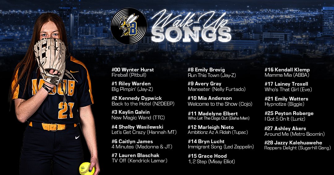 Our sounds of the season 🎧

The Jackets play their first games at home this Wednesday against Black Hills State💪🏻

#MSUBSoftball | #MSUBSports