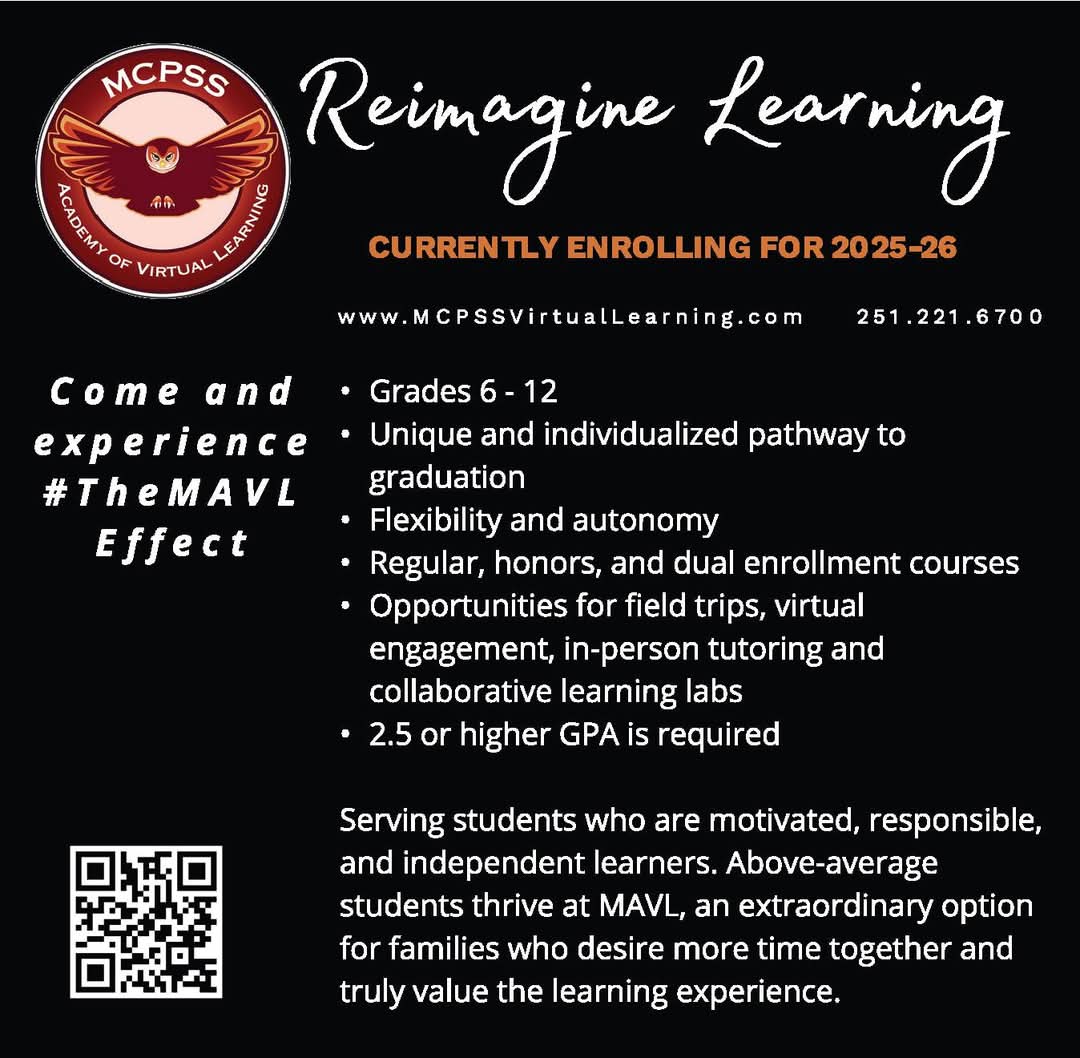 Now is the time to apply for the 2025-26 school year! MAVL is a wonderful option for students and families who desire flexibility and high quality learning. 

mcpssvirtuallearning.com/applyhere

#TheMAVLEffect