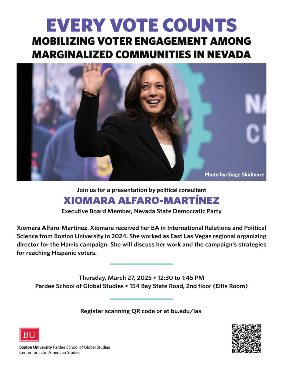 Join us for a presentation by political consultant and Pardee School alumna Xiomara Alfaro-Martinez, Executive Board Member, Nevada State Democratic Party.