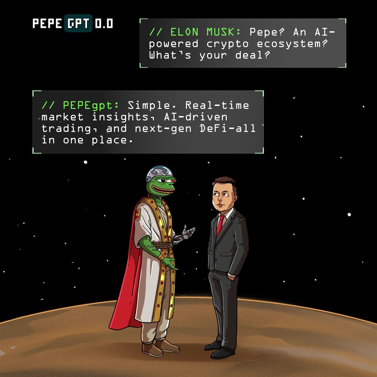 pepegptcom's tweet photo. If you could choose a GIF to describe your thoughts on $PEPEAI, what would it be? https://t.co/nNO5mV2YYY