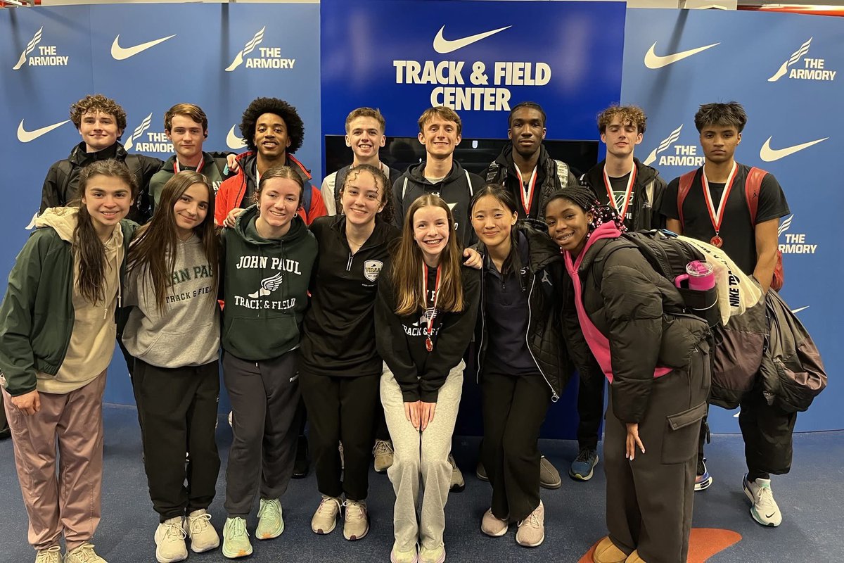 Our Indoor Track team competed in the Eastern States Championships 
- the boys 4x800m relay team placed 1st and the boys 4x400m relay team placed 2nd! Both relay teams qualified for the New Balance Indoor National Championships! The girls also had a medal winner in the 2 mi run!