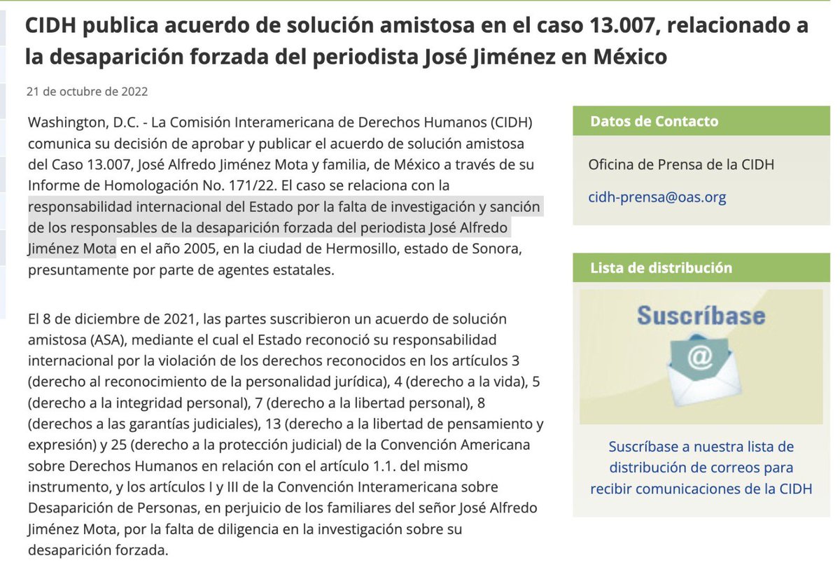 DefensorxsAC's tweet image. 🧵 Un funcionario vinculado con la desaparición de un periodista en Sonora podría convertirse en magistrado federal.

En 2005, Andrés Montoya García ocupaba el cargo de subdirector del Sistema Penitenciario en Sonora.

(1/14)
