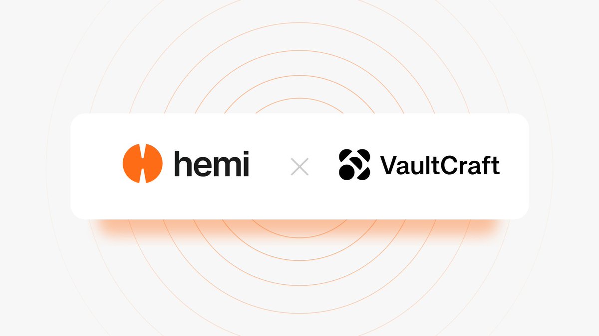 hemi_xyz's tweet photo. Hemi and @VaultCraft_io are making Bitcoin-based DeFi more accessible. VaultCraft is bringing nBTC to Hemi, launching a BTC-backed stablecoin, and offering automated yield strategies managed by top market makers. This lowers costs, removes complexity, and helps users earn yield without technical hurdles.

https://t.co/RPI6GbOmnM

1/2