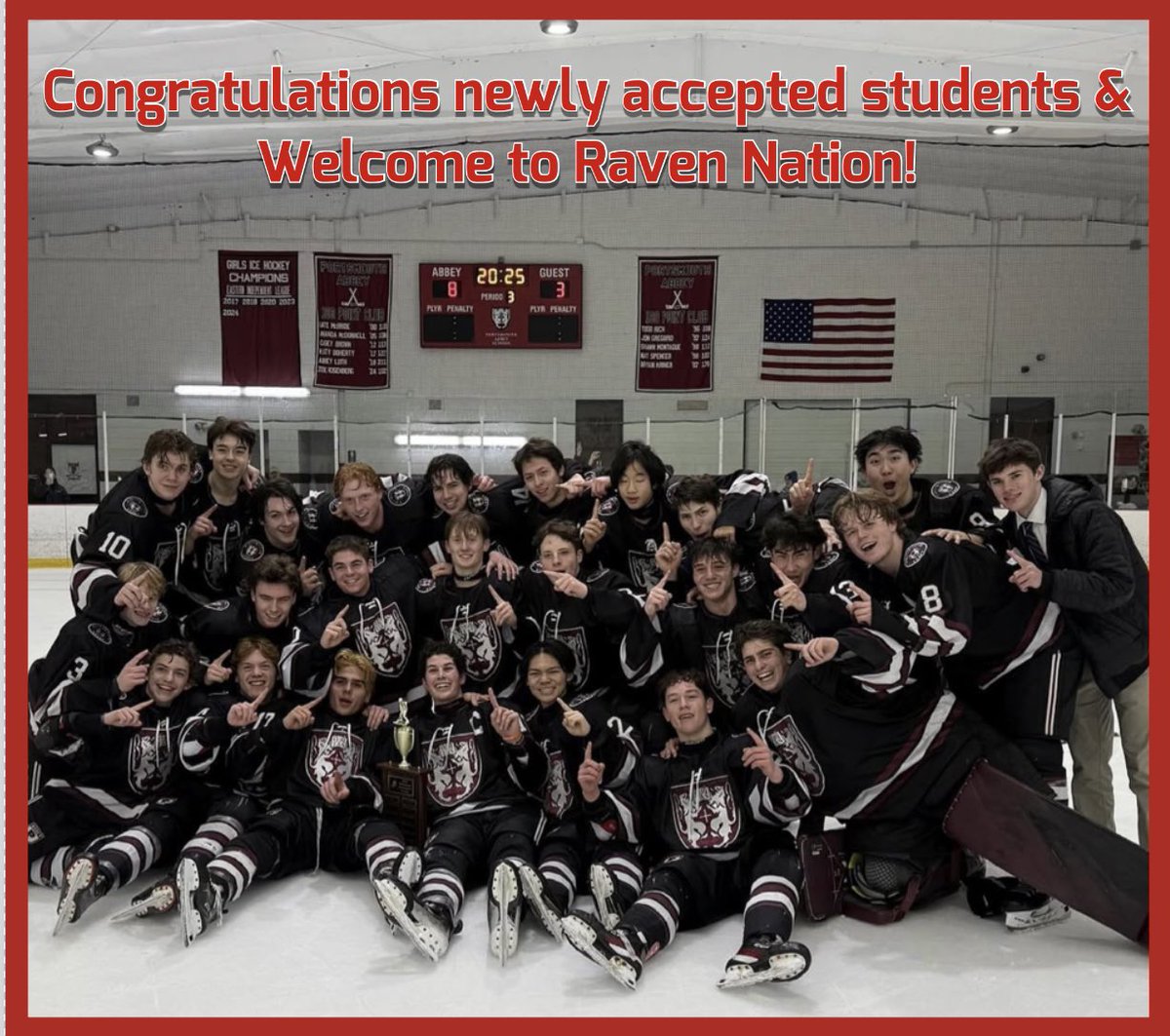 Congratulations newly accepted students, Welcome to Raven Nation!