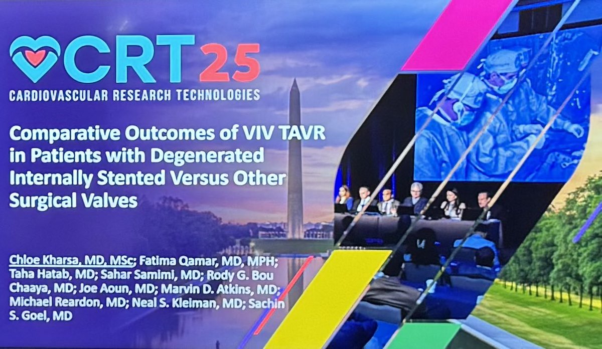 Chloe Kharsa (@kharsachloe) on Twitter photo Engaged in insightful discussions at #CRT2025 on TAV-in-SAV outcomes across various degenerated heart valve types. Grateful for the opportunity to share our findings and connect with experts in the field!
@CRT_meetings <a href="/crfheart/">Cardiovascular Research Foundation</a> Engaged in insightful discussions at #CRT2025 on TAV-in-SAV outcomes across various degenerated heart valve types. Grateful for the opportunity to share our findings and connect with experts in the field!
@CRT_meetings <a href="/crfheart/">Cardiovascular Research Foundation</a>