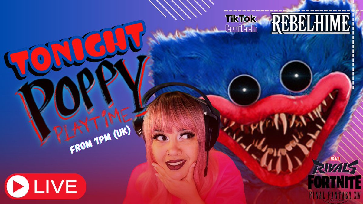 DJFerbzZ's tweet photo. Why are dolls and puppets so darn freaky??? 😱

Join me tonight 7pm UK for @PoppyPlaytimeJP , followed by @Fortnite , @MarvelRivals , @FF_XIV_EN , and some quirky indie games!
Grab snacks and a drink (bonus points for @WraithEnergy Bathwater) it's gonna be a night to remember!💖 https://t.co/1w0k901EOt