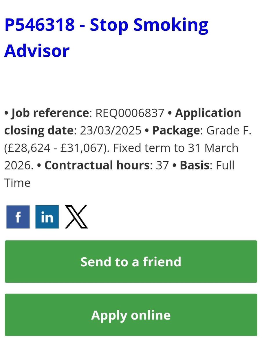 Caitlin Robinson (@caitlinrob23) on Twitter photo Fab job opportunity as a stop smoking advisor with <a href="/gateshead/">Gateshead Council</a> Council
gateshead.gov.uk/article/1827/G…
<a href="/pubhealthjobsuk/">Public Health jobs</a> <a href="/RuthSharrock6/">RuthSharrock</a> <a href="/BarbaraLynam1/">Barbara Lynam</a> <a href="/FreshSmokeFree/">Fresh - Making Smoking History</a> <a href="/SmokefreeNHS_NE/">North East Smokefree NHS Taskforce</a> Fab job opportunity as a stop smoking advisor with <a href="/gateshead/">Gateshead Council</a> Council
gateshead.gov.uk/article/1827/G…
<a href="/pubhealthjobsuk/">Public Health jobs</a> <a href="/RuthSharrock6/">RuthSharrock</a> <a href="/BarbaraLynam1/">Barbara Lynam</a> <a href="/FreshSmokeFree/">Fresh - Making Smoking History</a> <a href="/SmokefreeNHS_NE/">North East Smokefree NHS Taskforce</a>